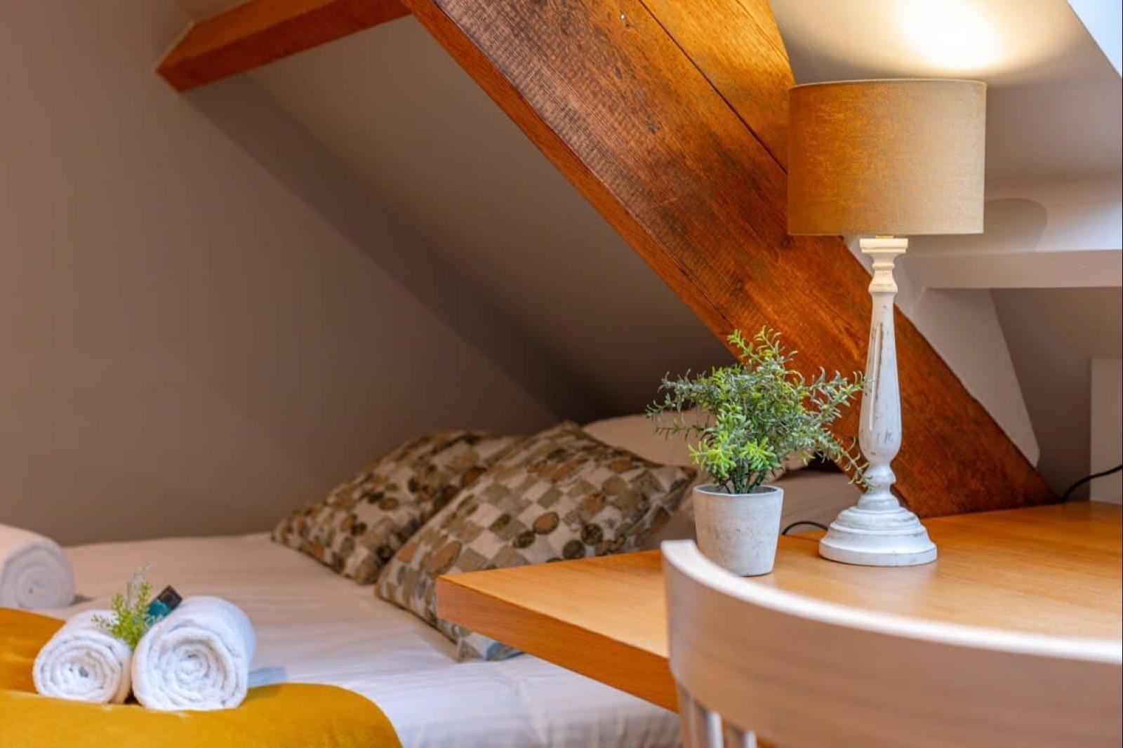 Slaapkamer onder het dak
