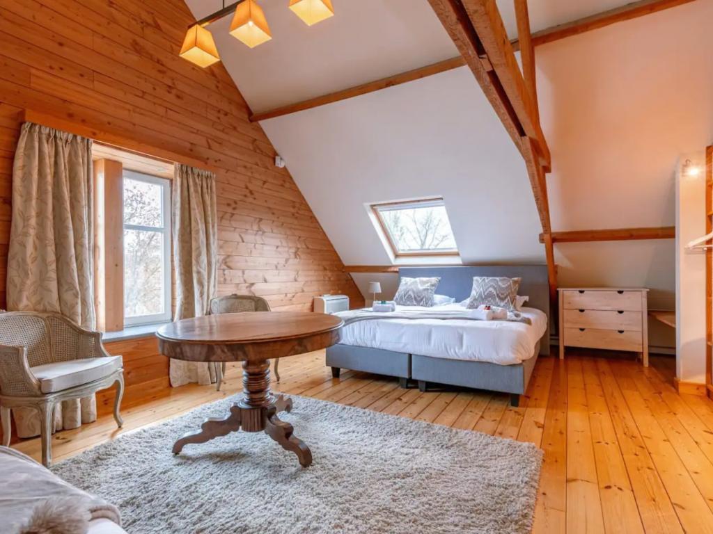 Slaapkamer onder de balken